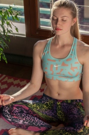 Hot Blonde Doing Yoga 07