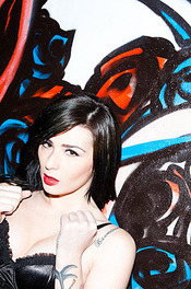 Brunette Strips In Classic Car 08