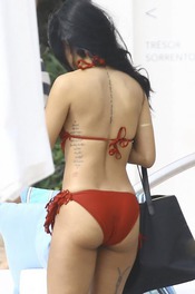 Karrueche Tran Showing Off Tigh Body 09