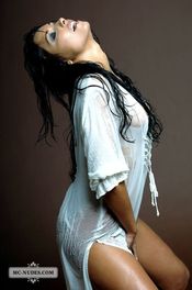 Anetta Keys in sheer blouse 11