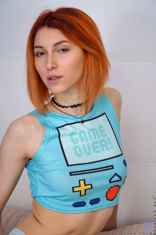 Sweet and sexy redhead Elina Holm 01