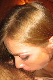 Amateur Round Titted Brunette Loves Sucking Cock 14