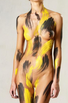 Black And Yellow Paint