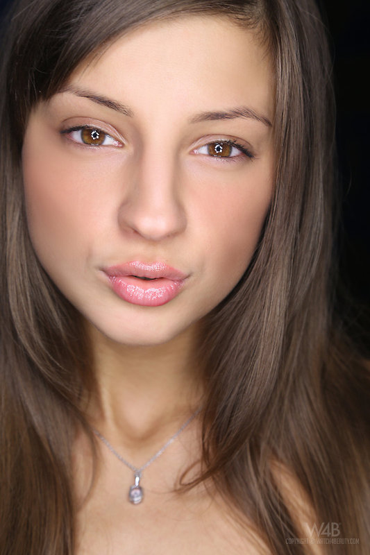 Beautiful Brunette Teen Posing 00